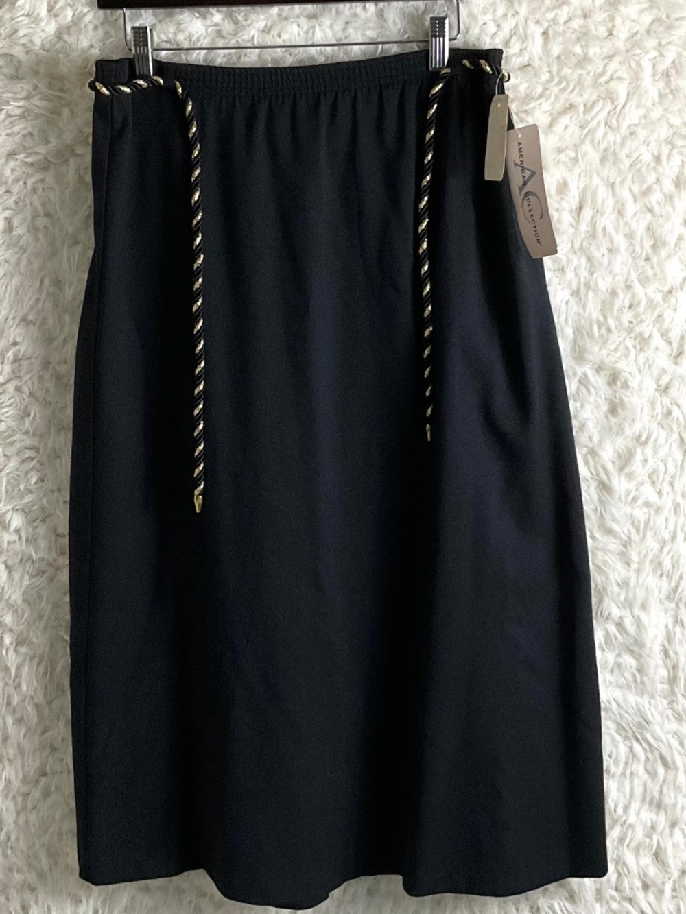 AMERICAN COLLECTION WOMEN'S CLASSIC CASUAL BLACK SKIRT~SIZE 10P~NEW!